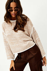 Come & See Me Knit Jumper // Mocha | Sage and Paige.