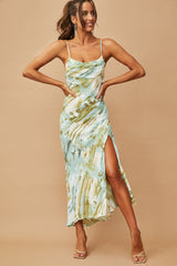 Finally Here Dress - Green Print