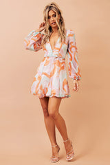 Vierra Mini Dress - Orange