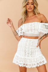 Bohemian Love Story Set-Skirt - White