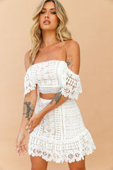 Bohemian Love Story Set-Skirt - White