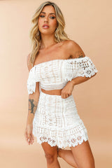 Bohemian Love Story Set-Skirt - White