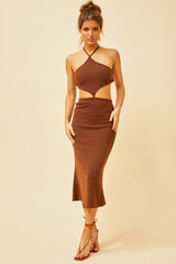 Lucy Midi Dress // Chocolate | Sage and Paige.