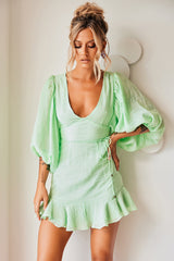 Isla Mini Dress - Apple Green