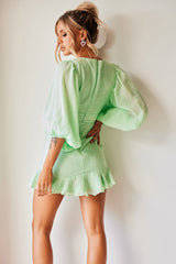 Isla Mini Dress - Apple Green