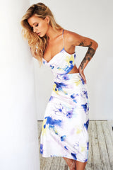 Cloud Nine Midi Dress // Blue | Sage and Paige.