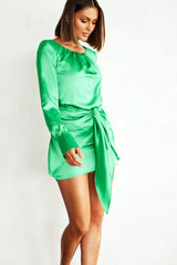 Holiday Film Mini Dress - Emerald