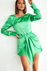 Holiday Film Mini Dress - Emerald