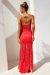 City of Angels Lace Maxi Dress - Red