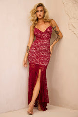 City of Angels Lace Maxi Dress - Plum