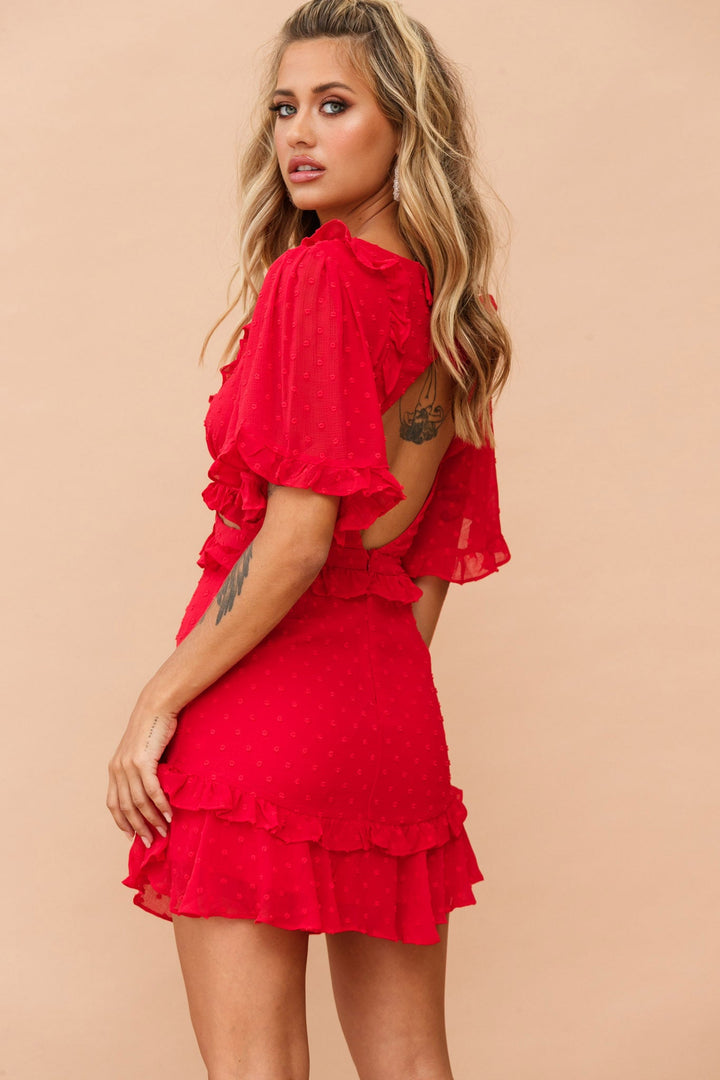 Sprung In Love Dress - Red | Sage and Paige AUS.