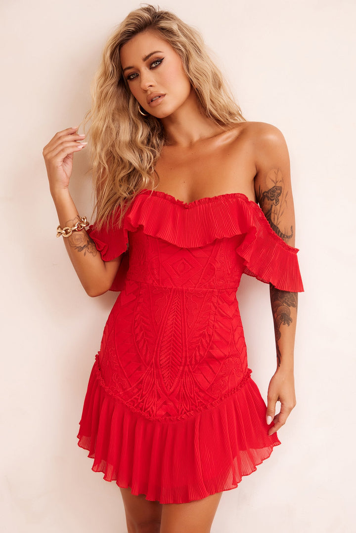 Venetian Summer Dress - Red