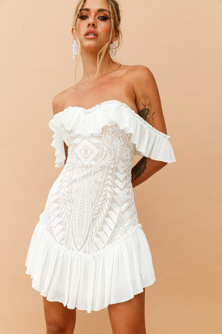 Venetian Summer Dress - White | Sage and Paige AUS.