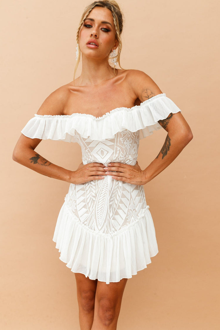 Venetian Summer Dress - White | Sage and Paige AUS.