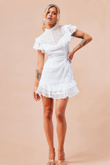 Leila Mini Dress - White