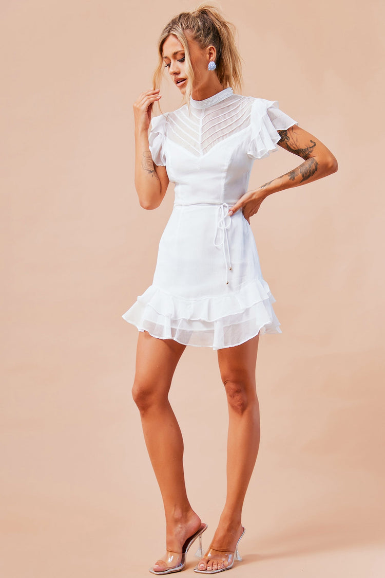 Leila Mini Dress - White