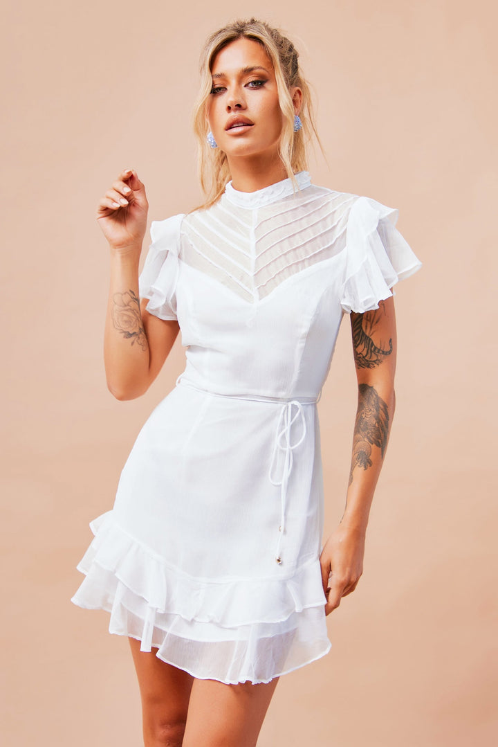 Leila Mini Dress - White