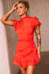 Leila Mini Dress - Red