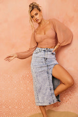 Charmed Crop Top - Blush