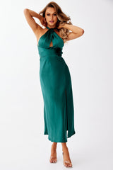 Mercedes Midi Dress - Forest Green