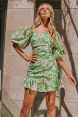 Olivia Mini Dress - Green