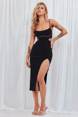 Maris Midi Dress - Black