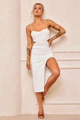 Beth Midi Dress - White