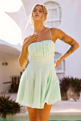 Bali Seashell Mini Dress - Mint