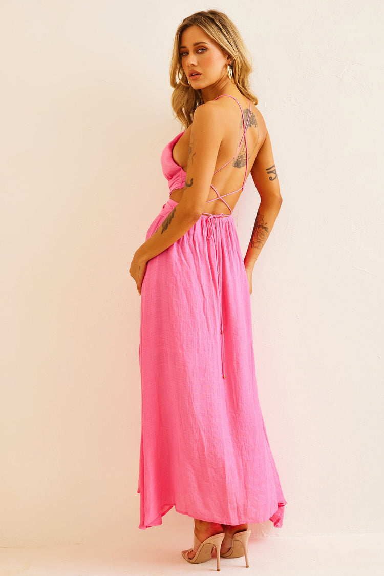 Dolly Maxi Dress - Pink