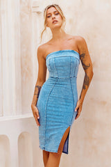 After Dark Midi Dress - Blue