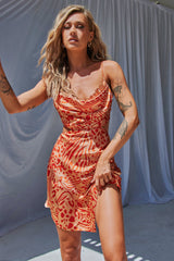 High Frequency Mini Dress - Orange