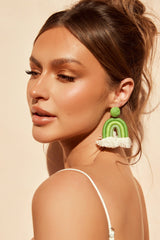 Love Full Oasis Earrings - Green