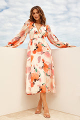 Most Wanted Midi Dress - Orange