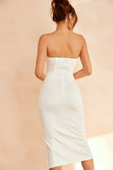 Hour To Glam Midi Dress - White