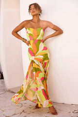 All For Her Maxi Dress - Green Multi