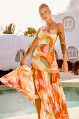 All For Her Maxi Dress - Orange Multi