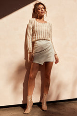 Dusk Streets Skirt - Cream