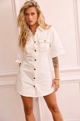 Her Way Mini Dress - White