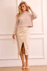 Fireside Knit Sweater - Beige