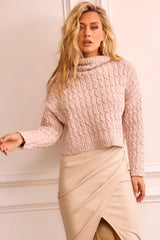 Fireside Knit Sweater - Beige