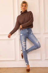 Fireside Knit Sweater - Chocolate