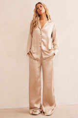 Brooklin Satin Pants - Champagne