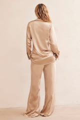 Brooklin Satin Pants - Champagne