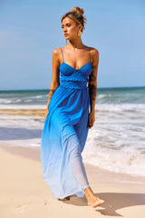 Moonscapes Maxi Dress - Blue Multi