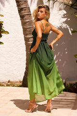 Moonscapes Maxi Dress - Green Multi