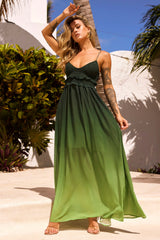 Moonscapes Maxi Dress - Green Multi
