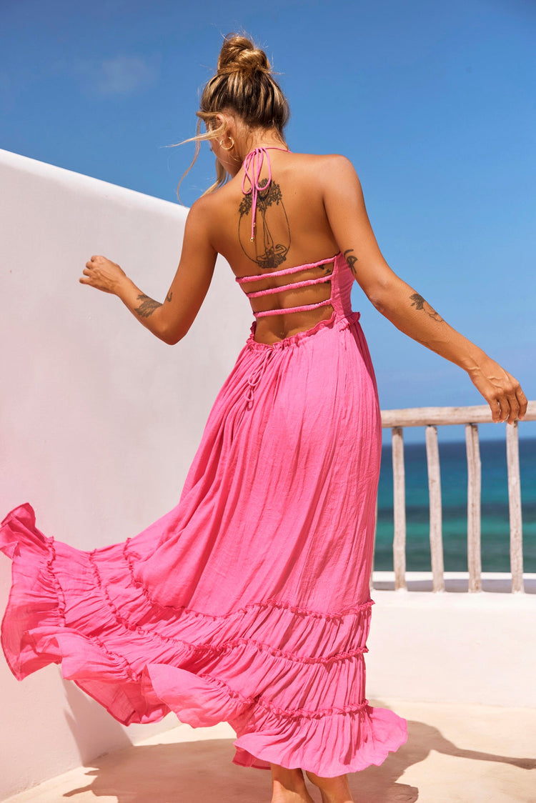 Sun Setter Maxi Dress - Pink