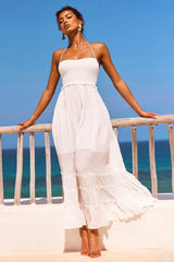 Sun Setter Maxi Dress - White