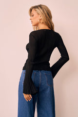 Have Me All Knit Top - Black