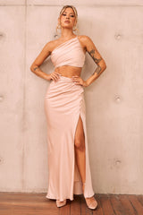 Make You Mine Maxi Skirt - Beige